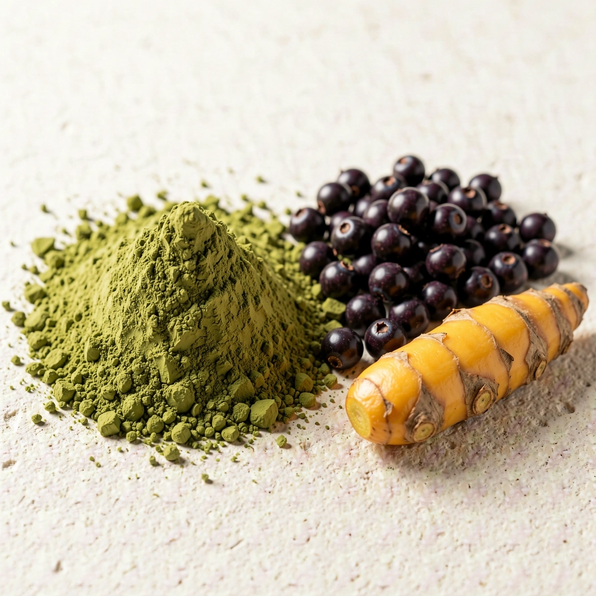 Detailní pohled na čerstvé superpotraviny